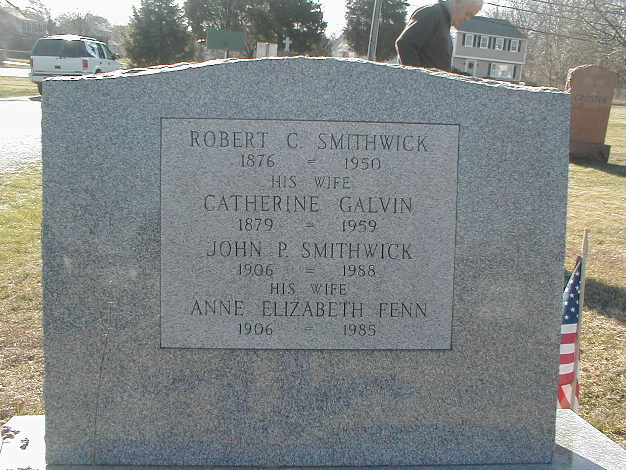 Smithwick - headstone - New St. Bridget's, Cheshire, CT, US