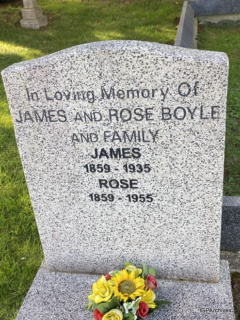 James and Rose Boyle - gravestone