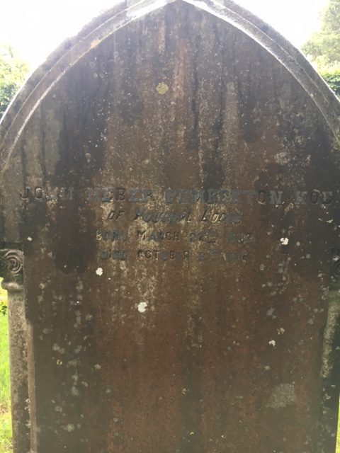 John Heber Pemberton Koe - gravestone