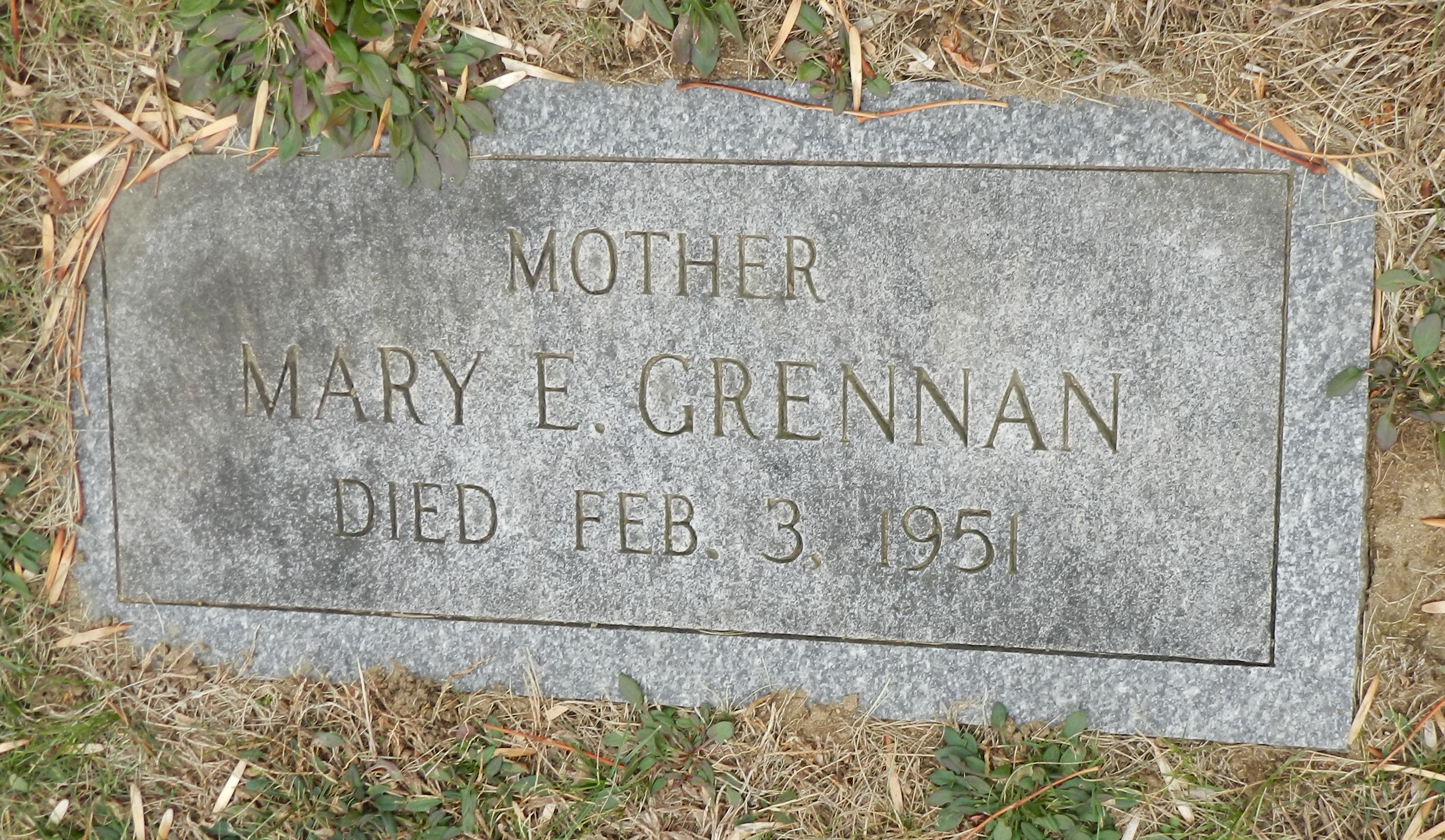 Mary (Galvin) Grennan - gravestone