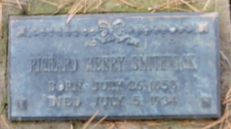 Richard Henry Smithwick - gravestone